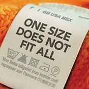 onesizefitsall label